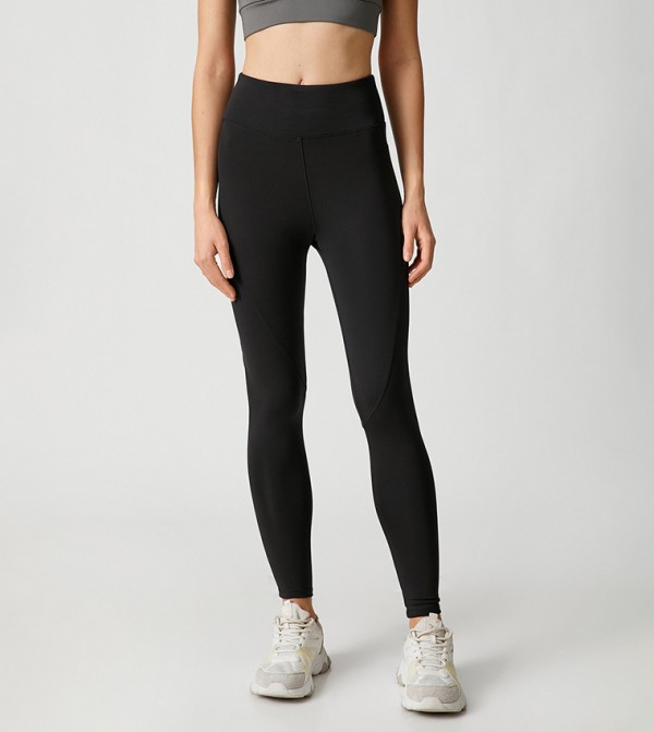 Buy Happiness İstanbul High Waist Active Leggings In Black