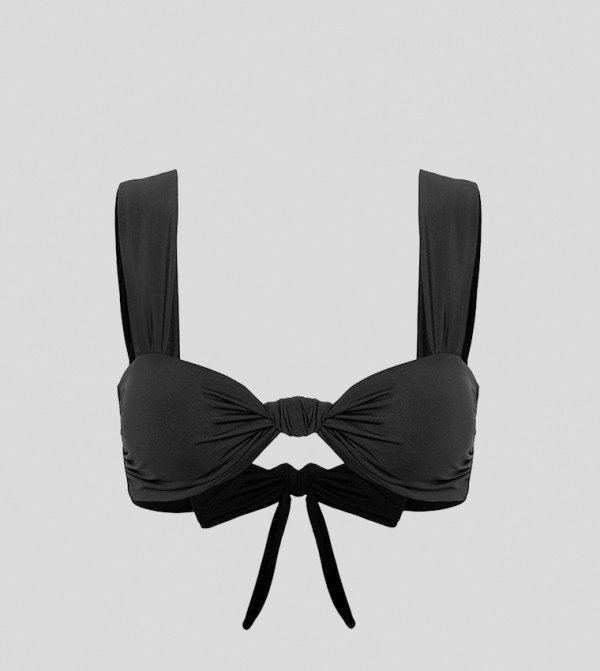 Landressy Upbra Two 2 Piece Swimsuits for Women Push Up Triangle Padded Bra  Tie Bikini Set Bathing Suit Black price in UAE,  UAE
