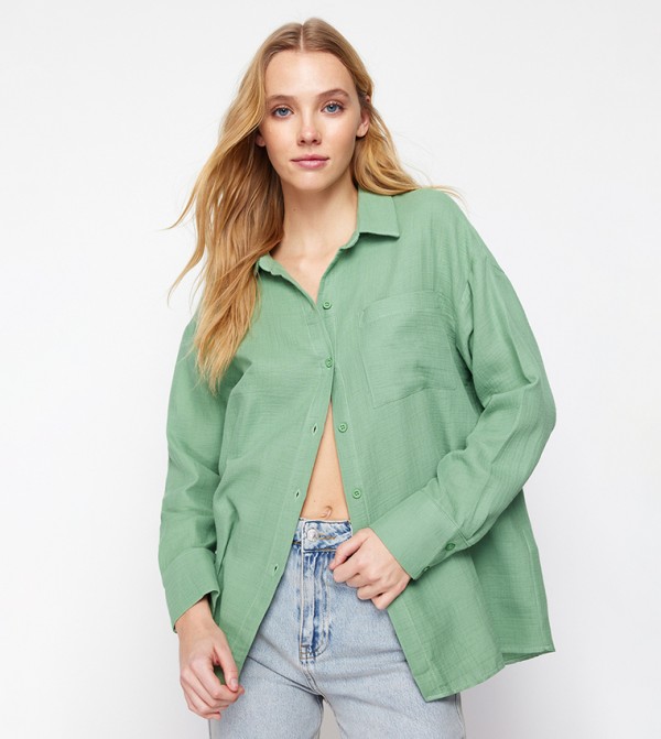 Lightweight Marl Oversized Shirt