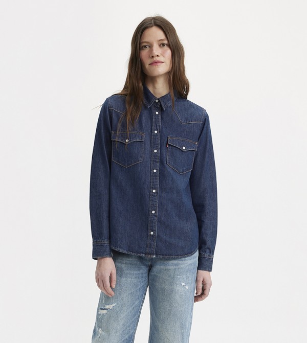 Pocket Detail Denim Shirt