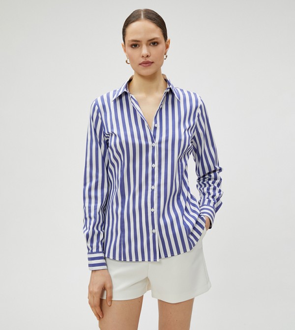 Striped Short Sleeves Shirt