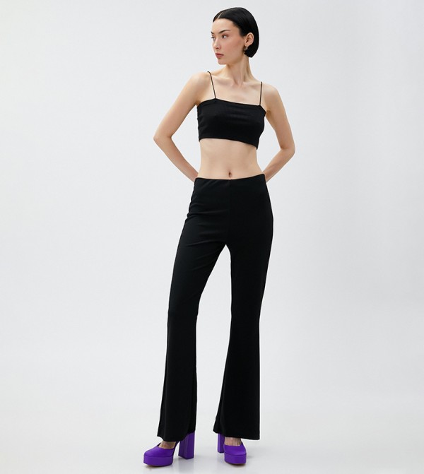 High Waist Flared Leggings