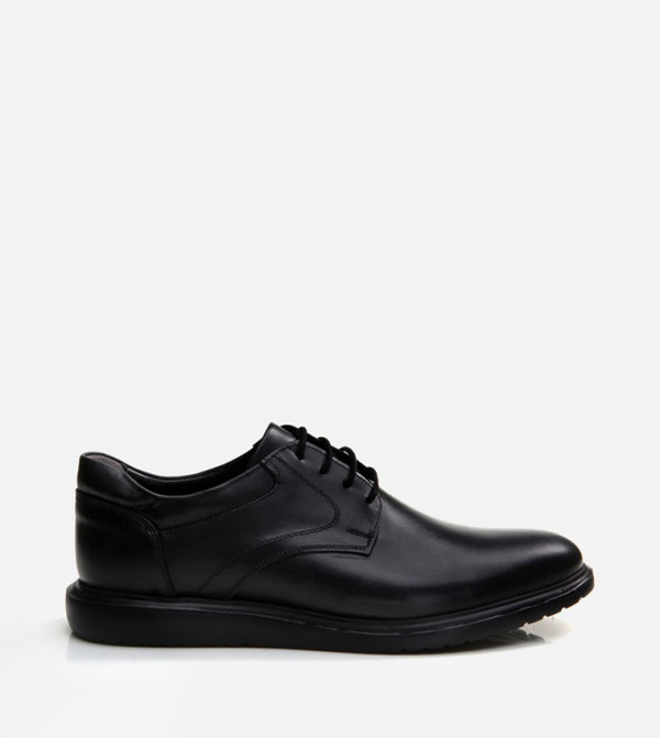 Yaya Washed Black Sneakers with Laces