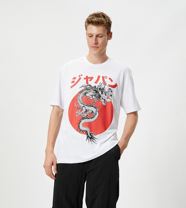 Graphic Printed Crew Neck T-Shirt
