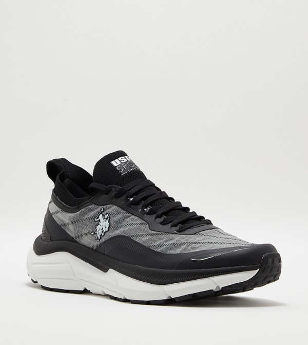 STEVEN Patterned Lace Up Sneakers