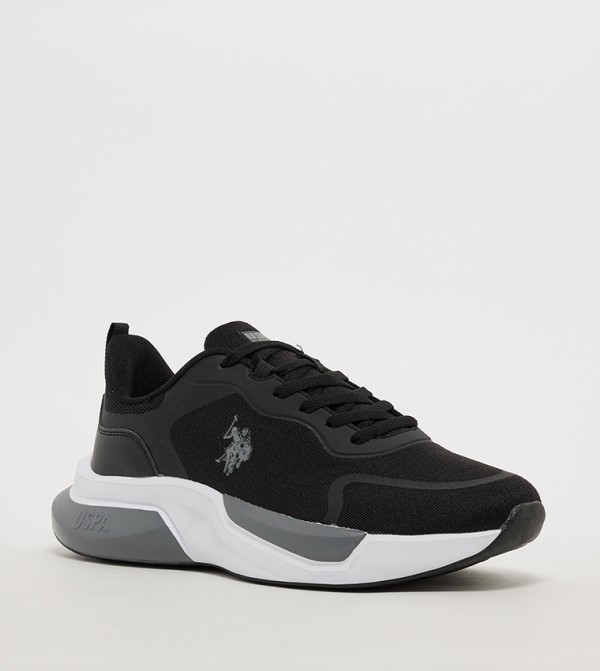 WILLY Logo Detail Lace-Up Sneakers