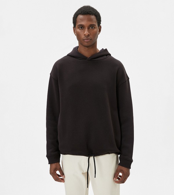 هودي اوفرسايز سادة 