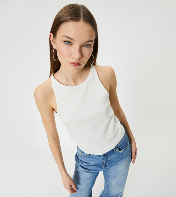 Gilet In Cotone Bianco Per Bambina – Confezione Da 3 O 7 Pezzi, Taglie 1-13 Anni, Nuova Senza Etichette - Foto 5