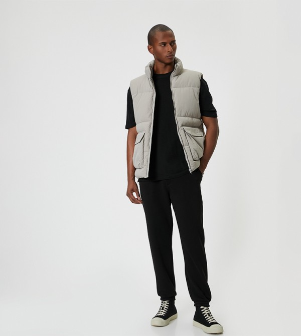 Solid Drawstring Waist Joggers