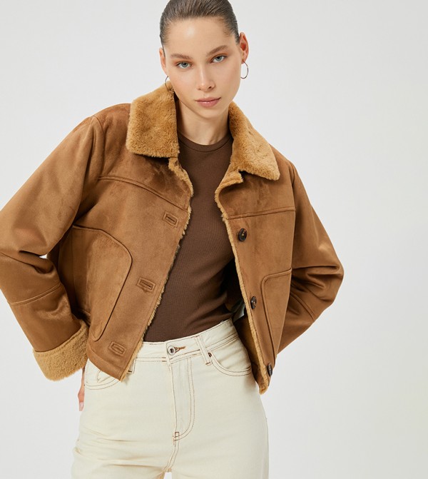 Faux Suede Jacket