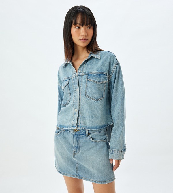 Washed Oversized Denim Jacket