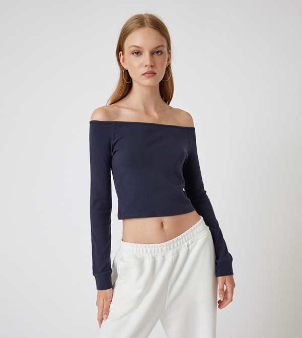 Off Shoulder Cropped Top