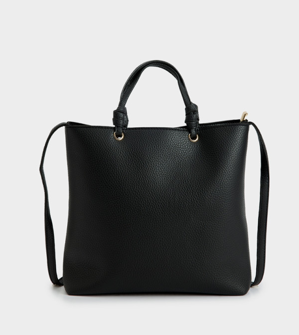 Textured Satchel Bag