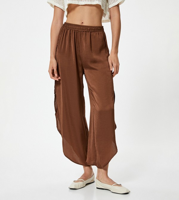 Asymmetric Relaxed Fit Pants