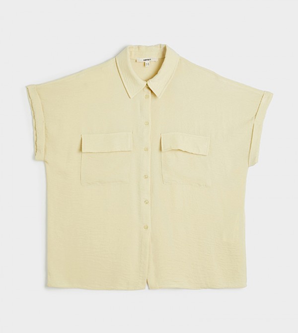 Solid Extended Sleeves Shirt