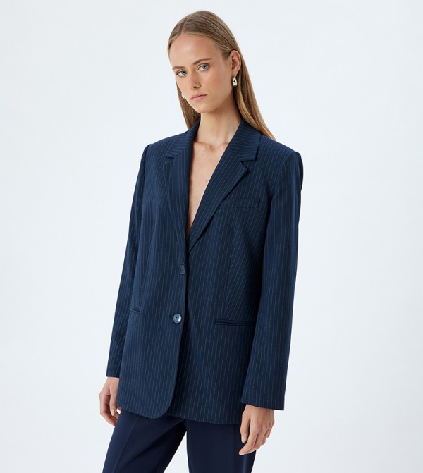 Solid Long Sleeves Blazer