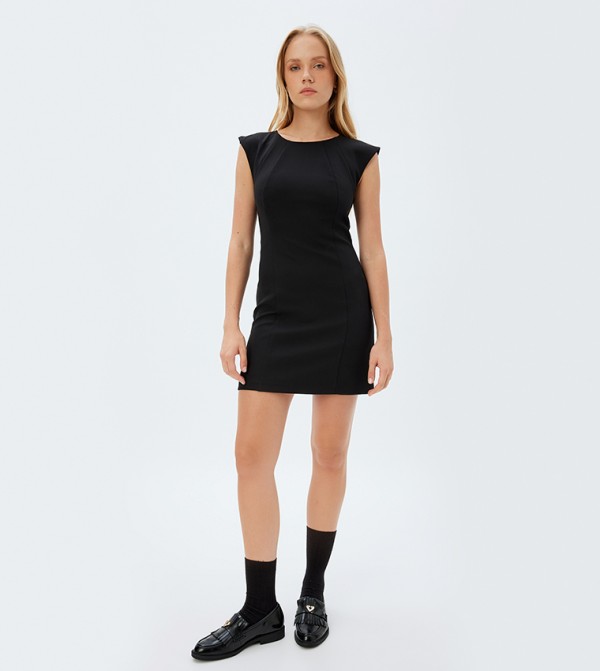 Solid Bodycon Mini Dress