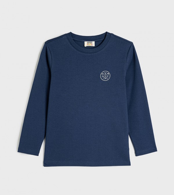 Embroidered Long Sleeves T-Shirt