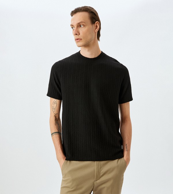 Solid Crew Neck Oversized T-Shirt
