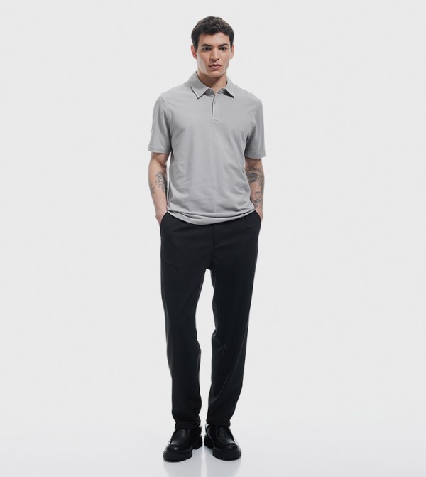 Solid Short Sleeves Polo T-Shirt