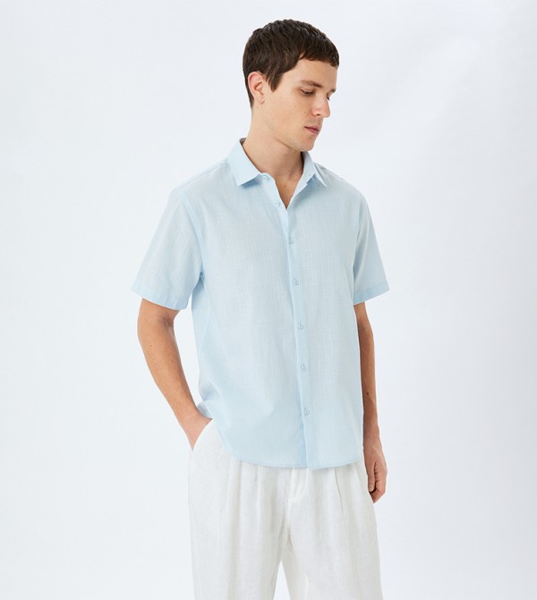 Solid Short Sleeves Shirt