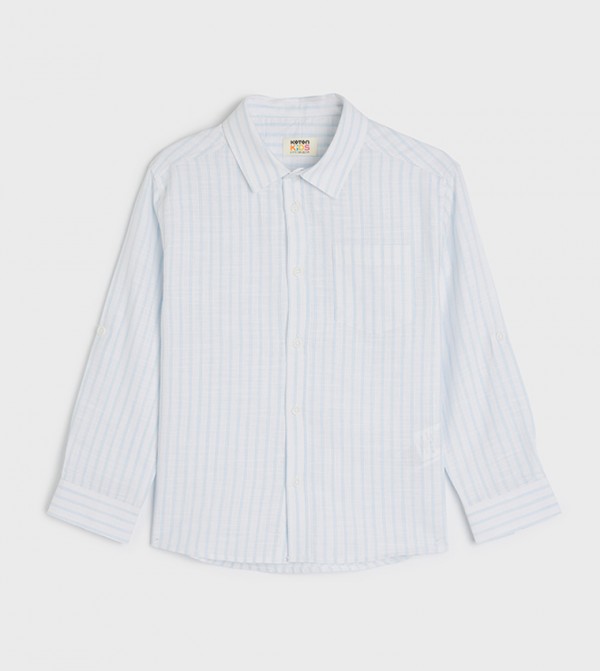 Striped Long Sleeves Cotton Shirt