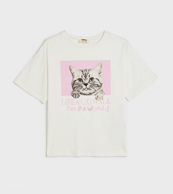 Printed Crew Neck T-Shirt