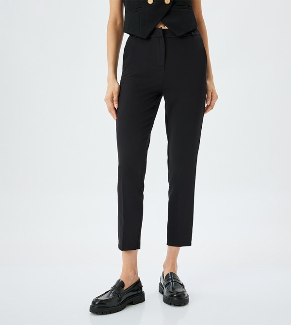 High Waist Cigarette Fit Pants
