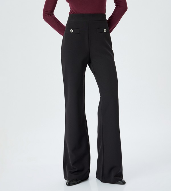High Waist Wide Leg Formal Pants