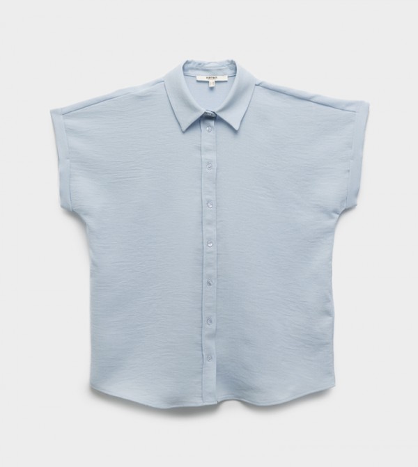 Textured Short Sleeves Shirt