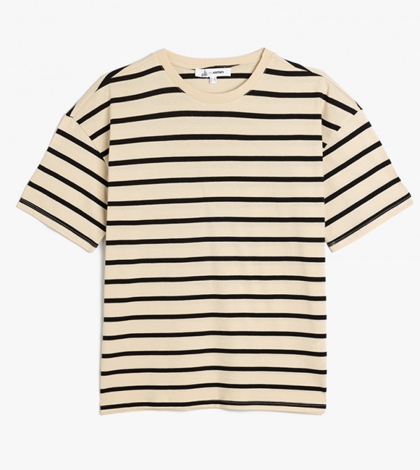 Striped Crew Neck T-Shirt