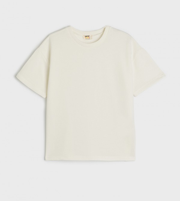 Solid Crew Neck T-Shirt