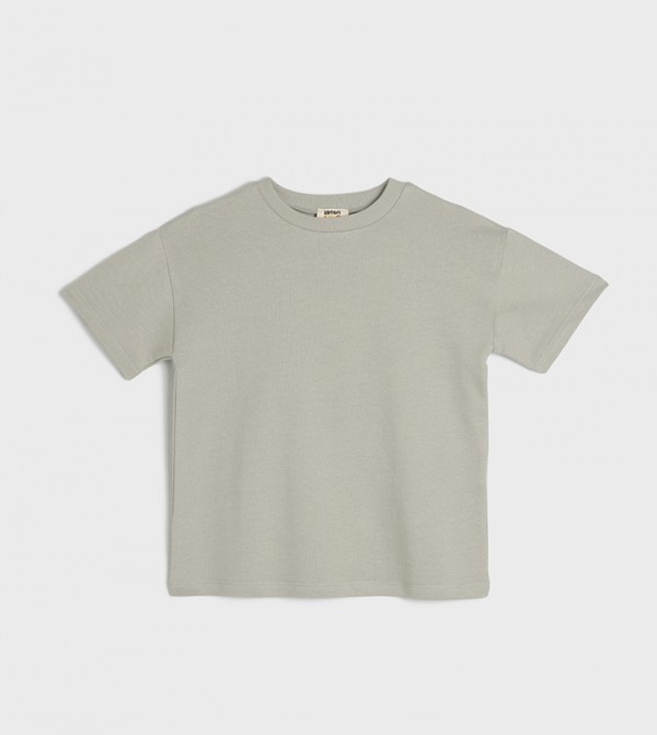 Solid Crew Neck T-Shirt