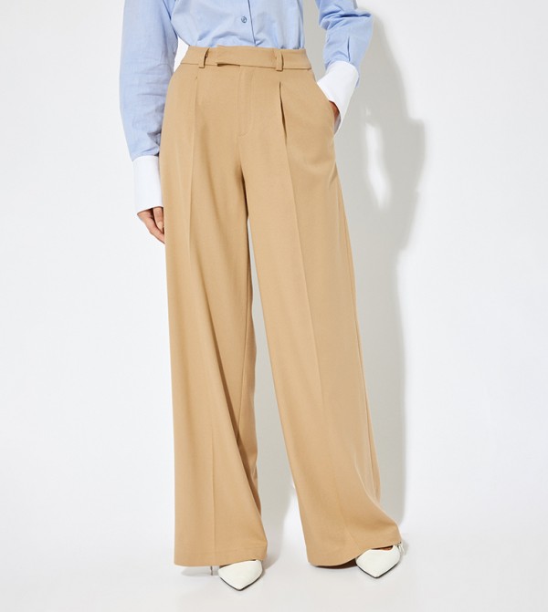 High Waist Wide Leg Trousers