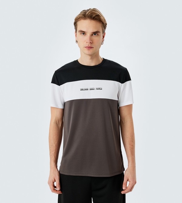 Color Block Short Sleeves T-Shirt
