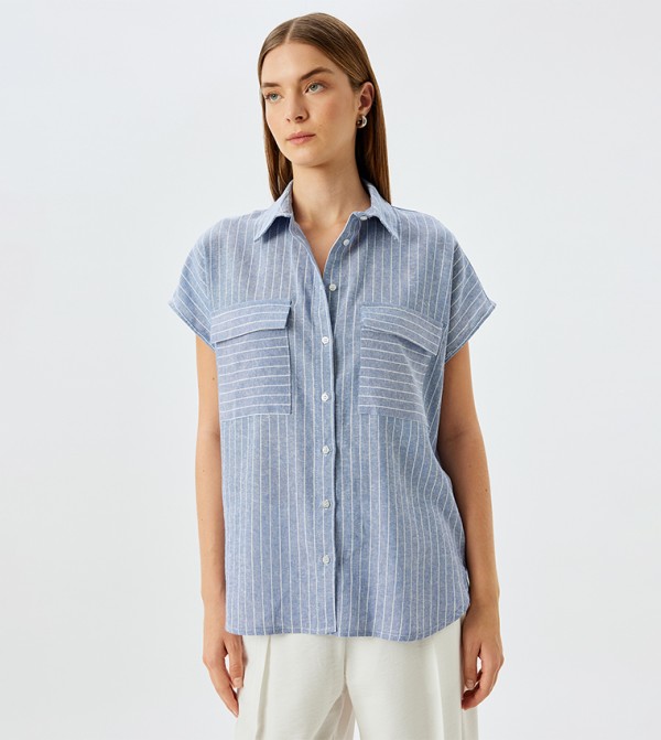 Striped Short Sleeves Shirt