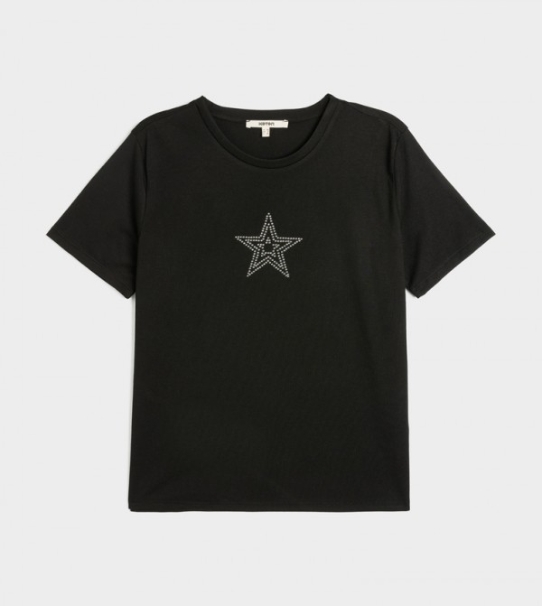 Embellished Short Sleeves T-Shirt