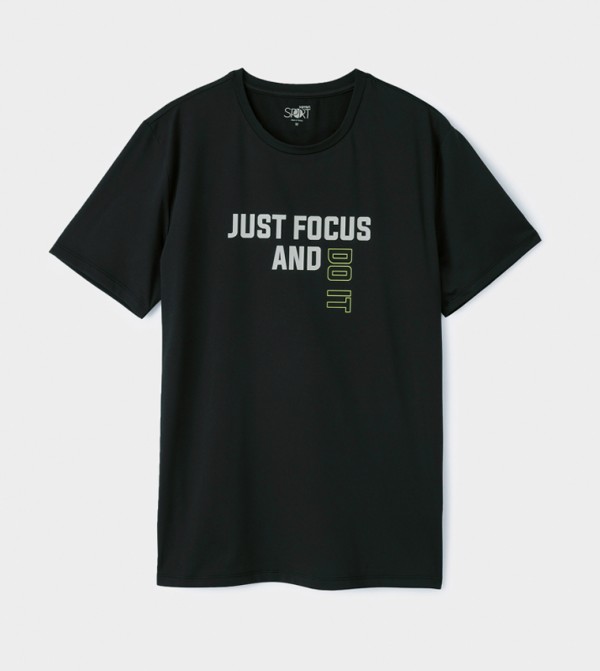 Printed Short Sleeves Active T-Shirt