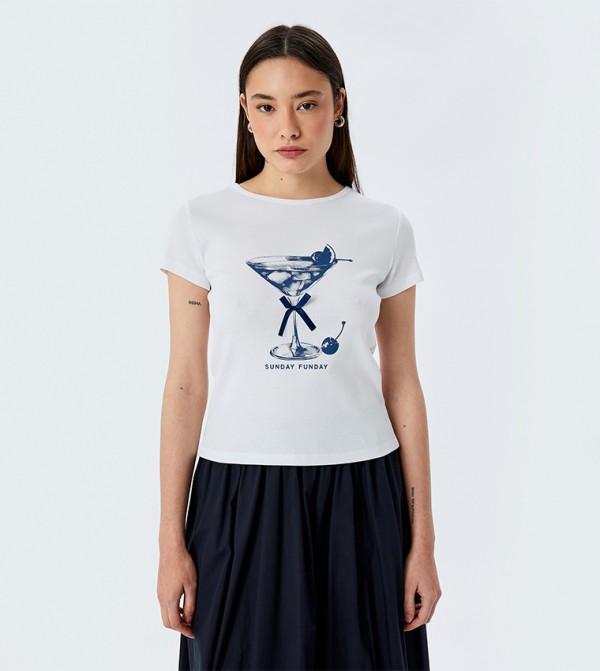 Printed Crew Neck T-Shirt