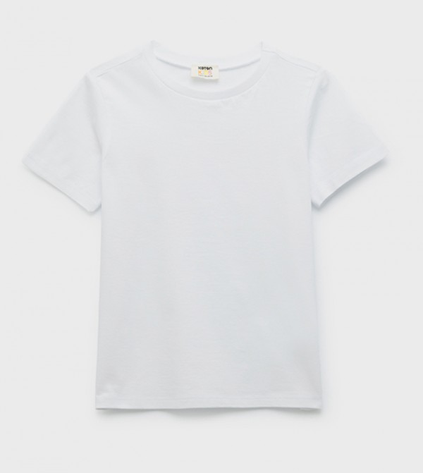 Solid Crew Neck T-Shirt