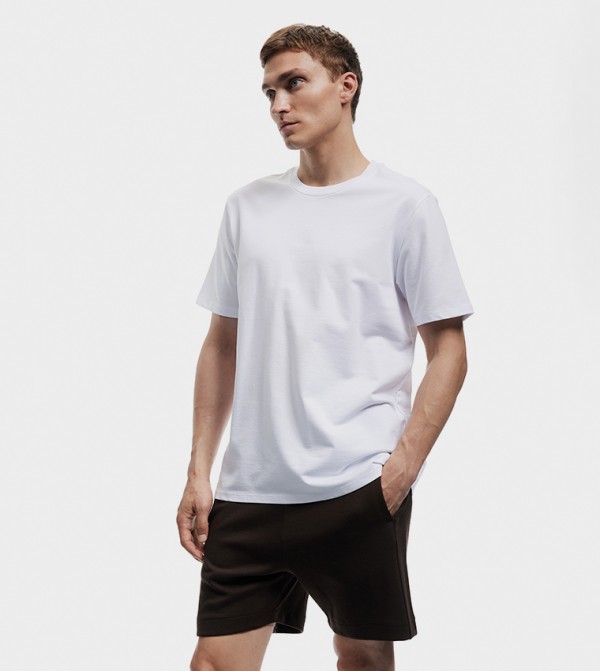 Solid Crew Neck T-Shirt