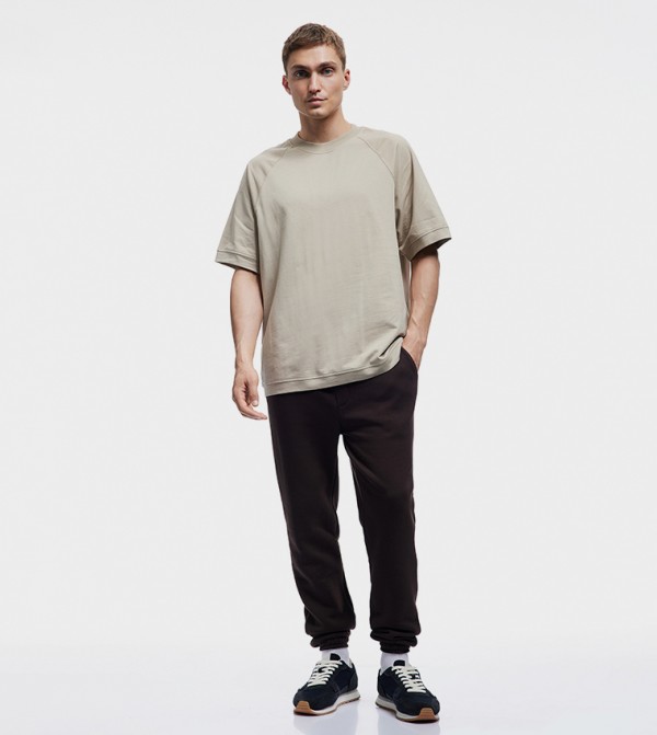 Solid Crew Neck T-Shirt