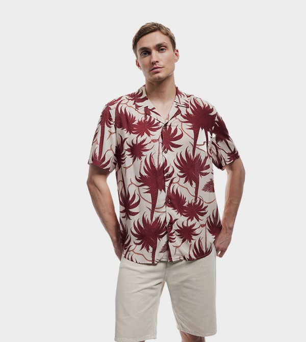 Patterned Short Sleeves Shirt