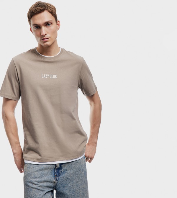 Printed Crew Neck T-Shirt