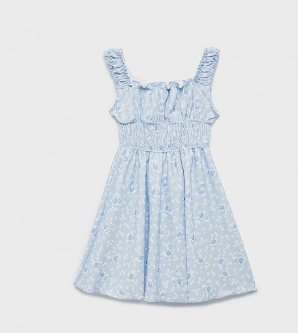 Floral Sleeveless Fit & Flare Dress