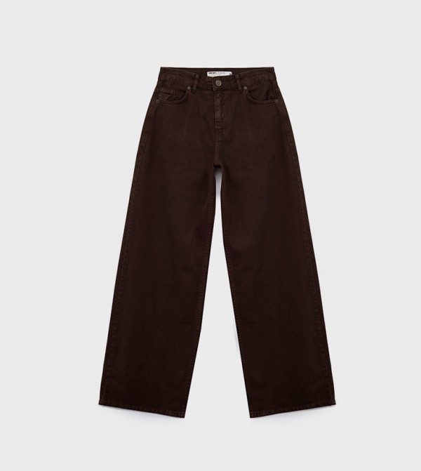 Washed Wide Leg Jeans