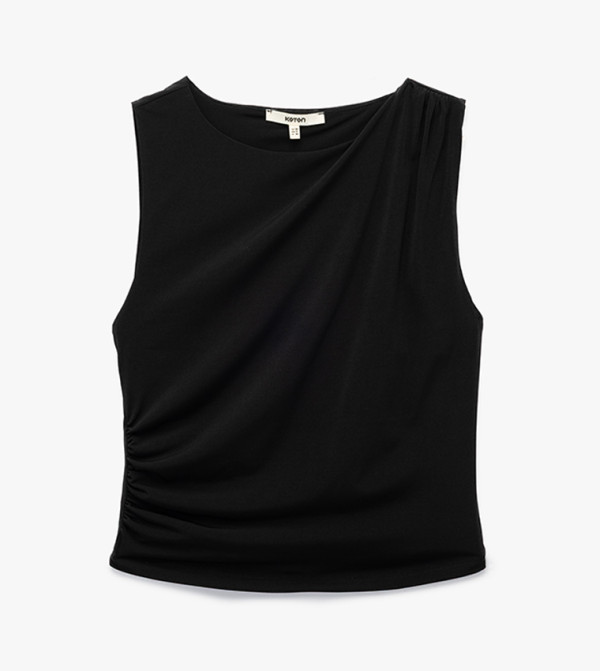Draped Sleeveless Top