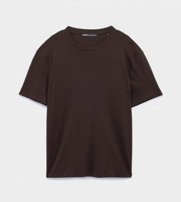 Solid Crew Neck T-Shirt