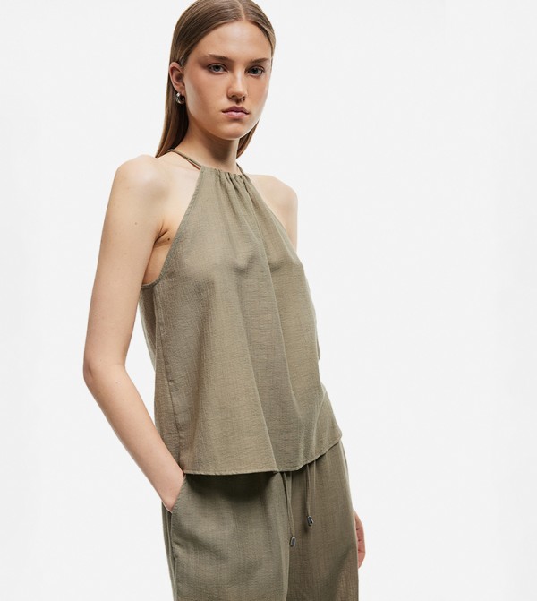 Solid Halterneck Top