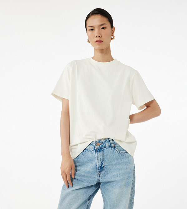 Solid Short Sleeves Oversized T-Shirt